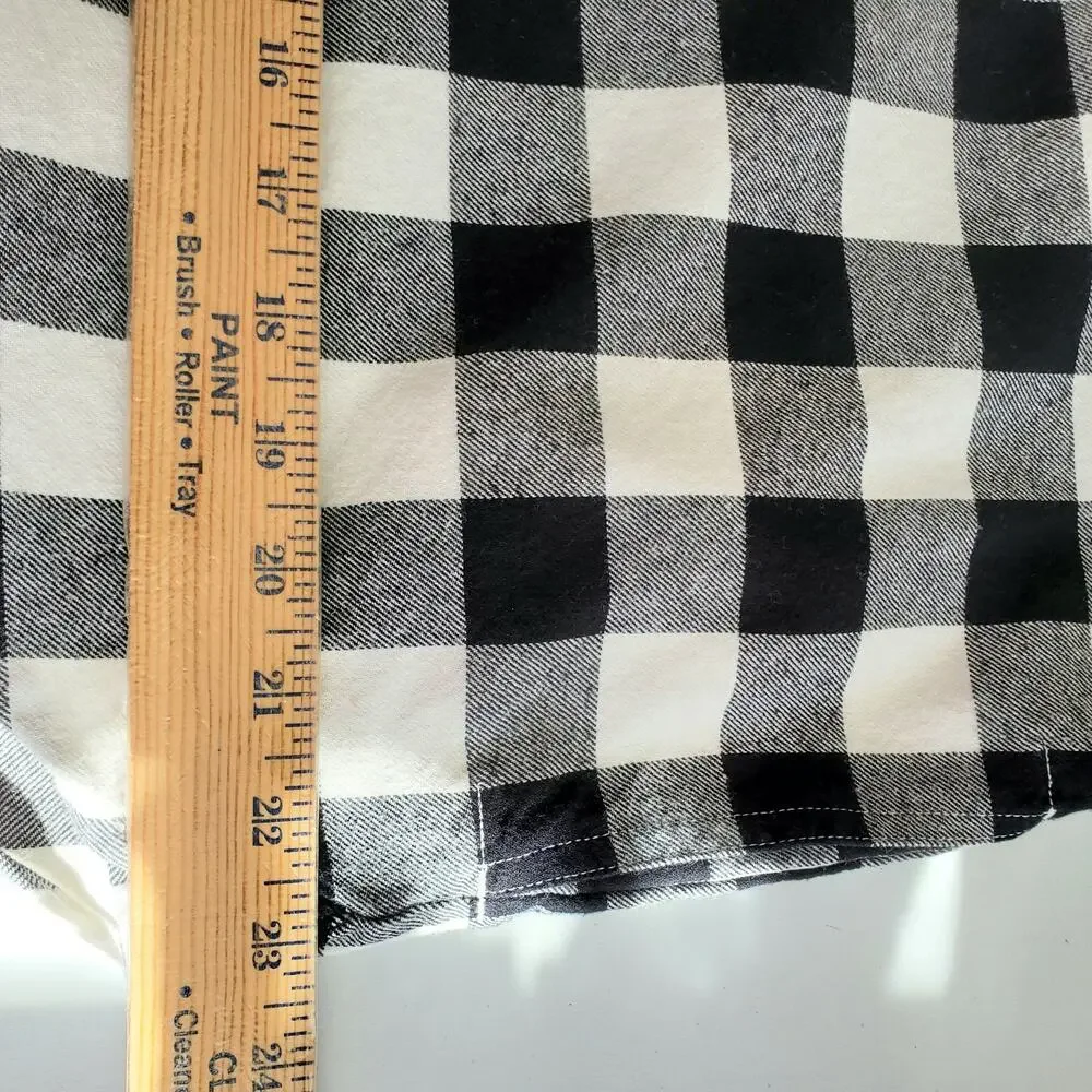 J Crew Women Plaid Flannel Shacket Shirt Jacket M LumberJane Cabin Gorp Outdoors